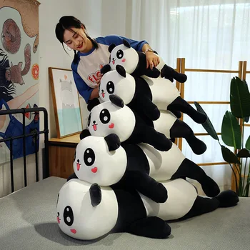 60 CM Panda peluş oyuncaklar Sevimli Bebek Büyük Dev Panda Peluş Doldurulmuş Hayvan Bebek Hayvanlar Oyuncak Yastık Karikatür Kawaii Bebekler Hediyeler