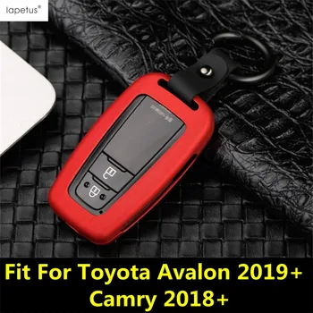 Anahtar Kutu Zincirleri Kalıp kapağı Trim Toyota Avalon 2019-2023 Camry 2018-2023 Kırmızı / Karbon Fiber ABS Aksesuarları İç