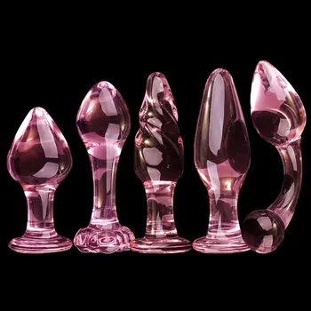 Kristal Cam Dildos Masturbator Gerçekçi Yapay Penis Penis Büyük g-spot Anal Boncuk Butt Plug Yetişkin Eşcinsel Seks oyuncakları Kadın Erkek Lezbiyen