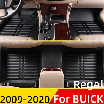 WZJ 3D Tüm Hava Araba Paspaslar Buick Regal 2009 İçin 2010-2020 Özel Fit Ön ve Arka Zemin Astarı Mat Kapak Otomobil Parçaları Halı