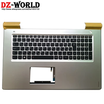 Yeni / orijinal Gümüş Palmrest Arkadan Aydınlatmalı Macaristan Klavye Lenovo Ideapad 700-15ISK Laptop C Kapak 5CB0L02373