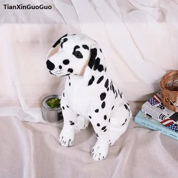 yeni varış büyük 60 cm çömelme Dalmaçyalı köpek peluş oyuncak bebek atmak yastık doğum günü hediyesi h2305